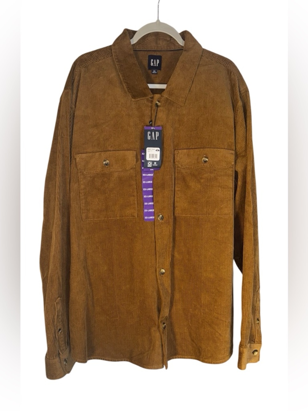 GAP Men's Tan Corduroy Shirt Jacket